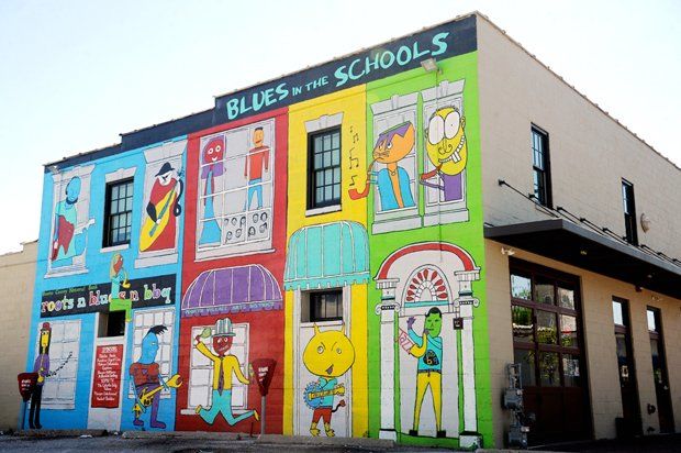 Roots N Blues N BBQ Festival's Blues In The Schools Mural, Columbia, Missouri - Photo by Parker Eshelman