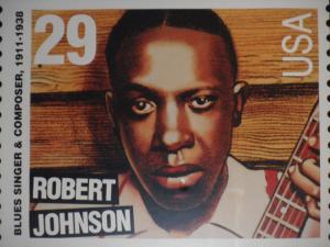 Robert johnson on a Stamp