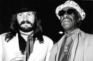 John Bonham of Led Zeppelin with Professor Longhair, Photo by Sidney Smith