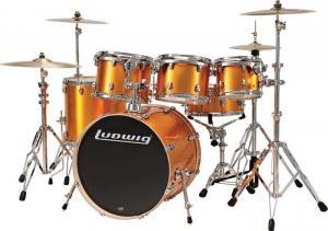 Ludwig Orange Drumset