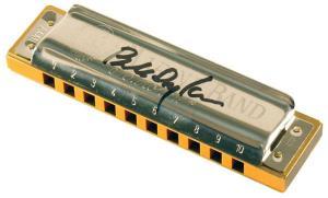 Marine Band harmonica signed by Bob Dylan