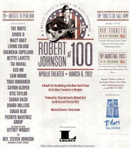 Robert Johnson Tribute Concert Benefit for Blues Hall of Fame Robert Johnson Tribute Concert Benefit for Blues Hall of Fame