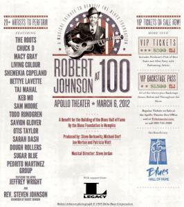 Robert Johnson Tribute Concert Benefit for Blues Hall of Fame