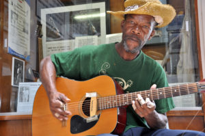 Delta Blues legend Pat Thomas at the Highway 61 Blues Museum