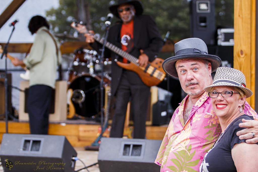 Colonial Beach Blues Festival Celebrates Virginia's Rich & Diverse Blues Heritage Dominick & Charlene Salemi having stage-side fun at the Colonial Beach Blues Festival