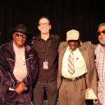 Rip Lee Pryor, Gearshifter Youngblood, Roger Stolle, Bud Welch and Red Paden at the popular King Biscuit Blues Symposium (Photo by Matt Marshall)