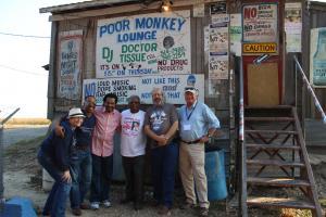 Bobby Rush and fans at Po' Monkey's
