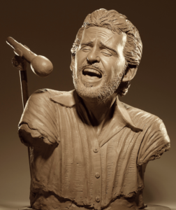 Levon Helm Bust by Kevin Kresse