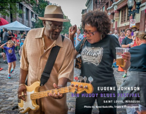 Eugene Johnson performs at the Big Muddy Blues Festival in Saint Louis. Photo by Reed Radcliffe, Triple R Photography