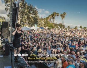 Beth Hart at the Doheny Blues Festival, Photo by Marilyn Stringer. 