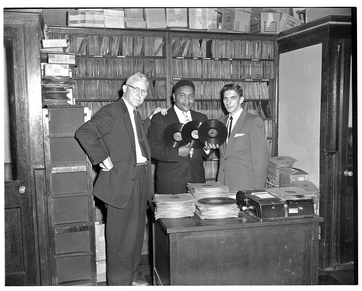 Ernie Young - Ted Jarrett - Ted Adams - Ernies Record Mart 1955 - courtesy of the Country Music Hall of Fame® and Museum