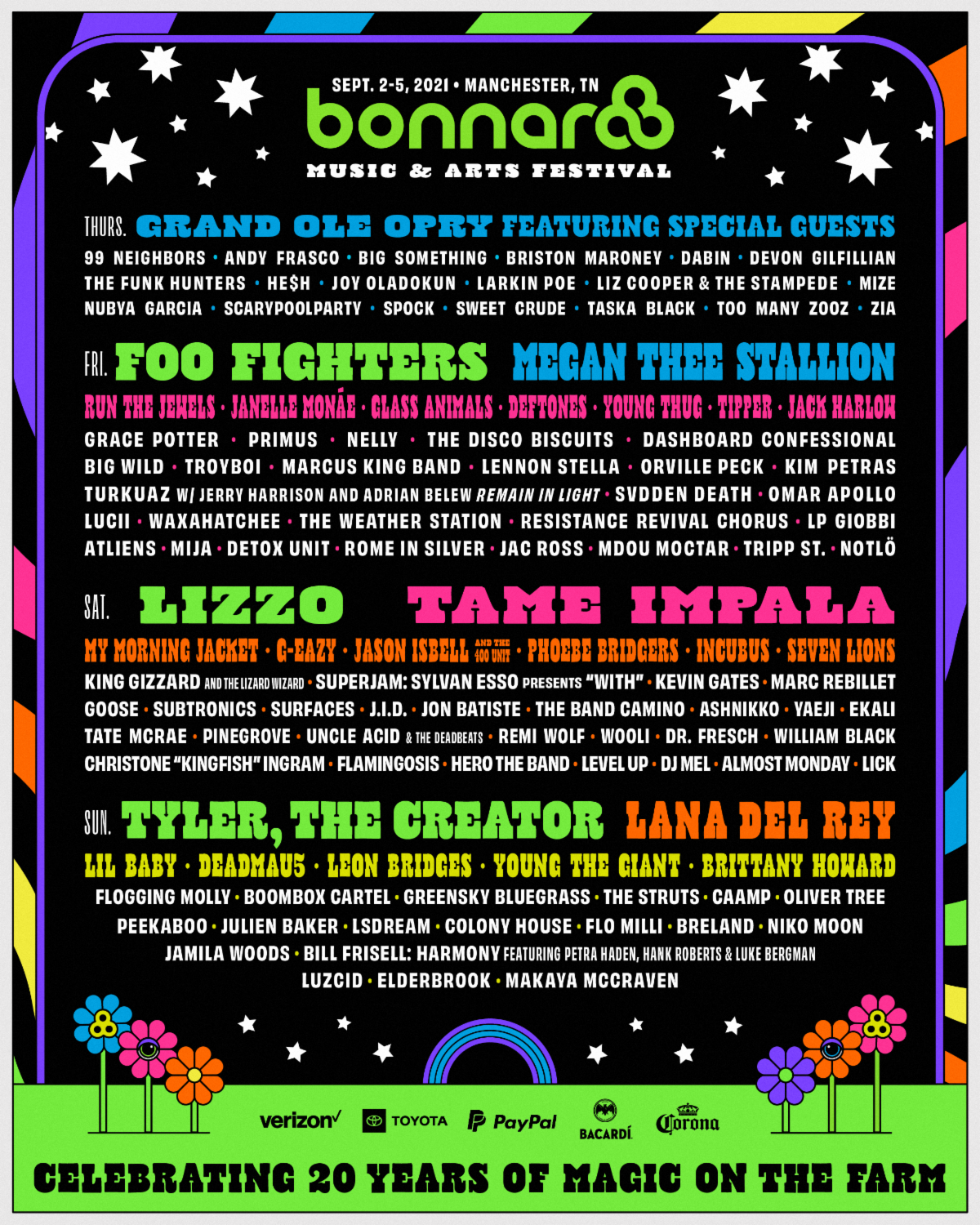 Bonnaroo Music & Arts Festival Unveils Diverse 2021 Lineup American